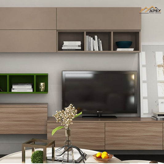Kệ tivi treo tường màu xám đẹp
