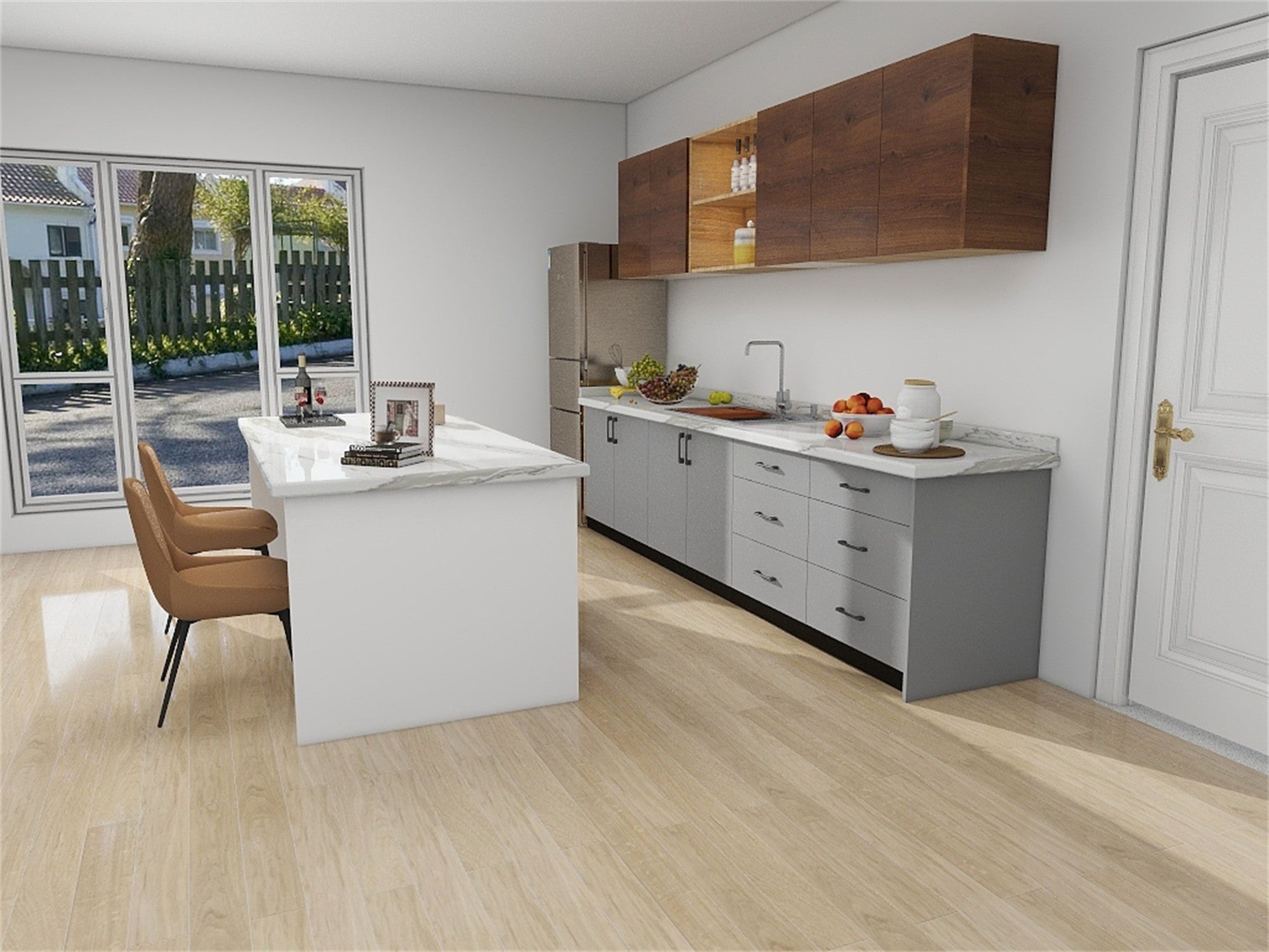 Phong cách tối giản cổ điển màu xám