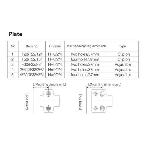 LM06C Chèn Hai Chiều Góc Nhỏ Đóng Nhẹ Khung Nhôm Bản Lề Kẹp