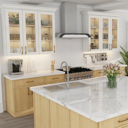 Bộ bếp Milton Oak (Slim Shaker) 10 x 10