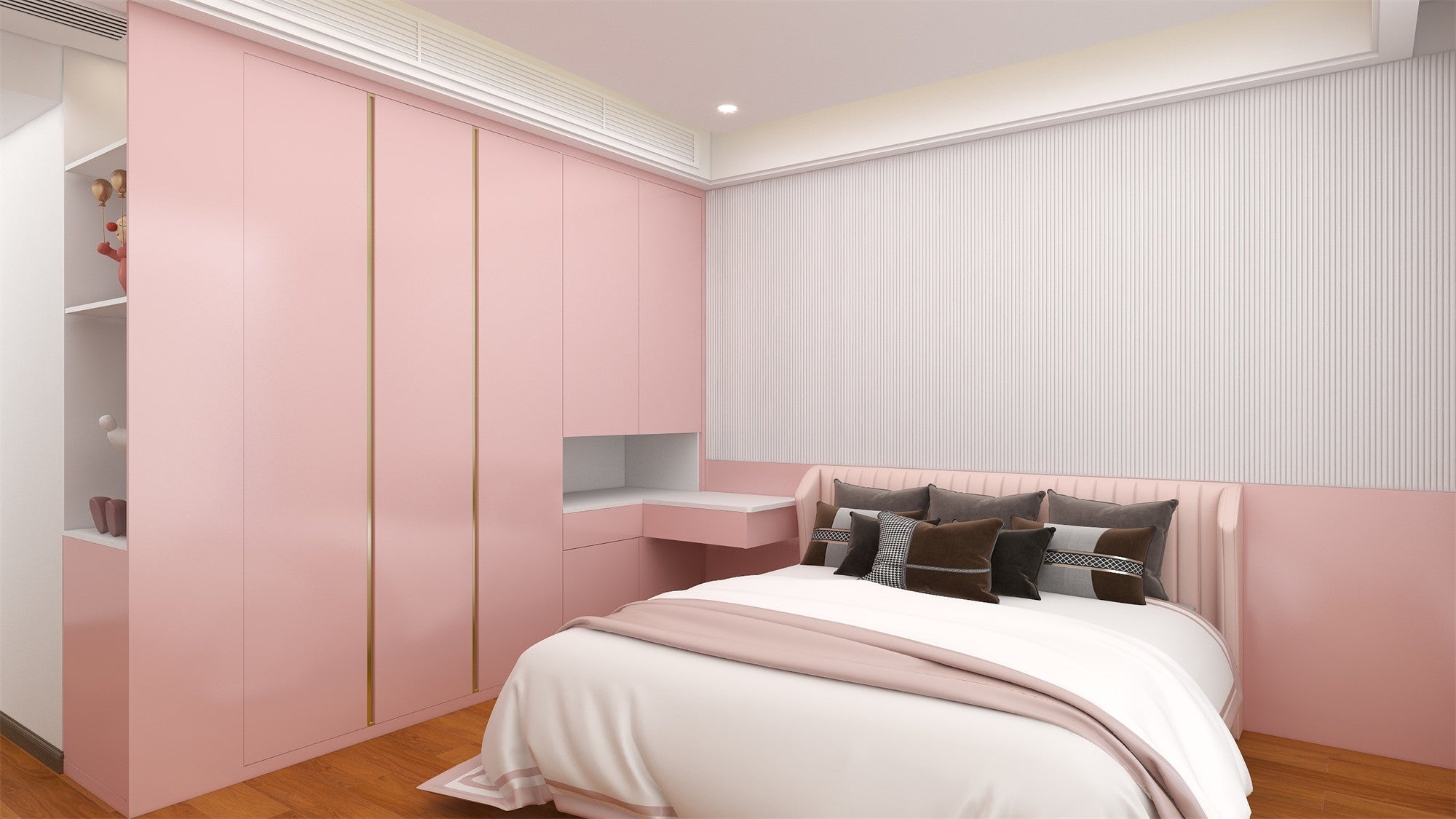 Phong cách trắng + xanh lam thời thượng và tối giản