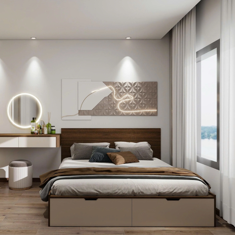 Giường Ngủ Hiện Đại Tích Hợp Ngăn Kéo