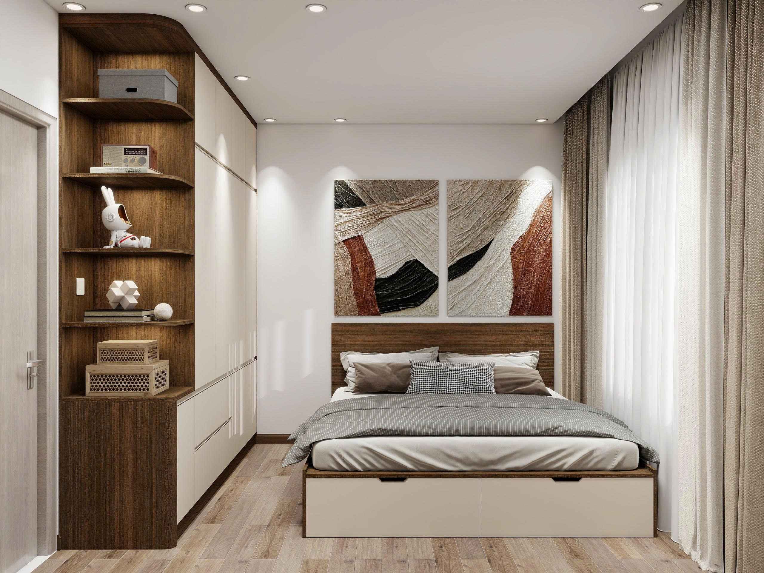 Giường Ngủ Hiện Đại Tích Hợp Ngăn Kéo