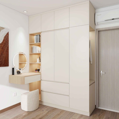 Tủ Quần Áo Hiện Đại Kết Hợp Bàn Trang Điểm